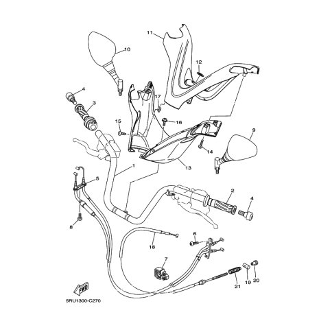RUCKBLICKSPIEGEL KOMPL (L)