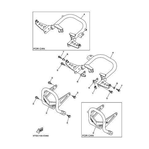 BAR, CARRY REAR