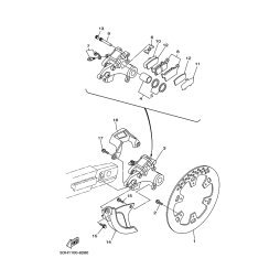 BREMSSATTEL KOMPL., HINTEN