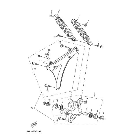 STOSSDAMPFEREINHEIT, HINTEN