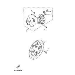 STIFT, BREMSBELAGPLATTE