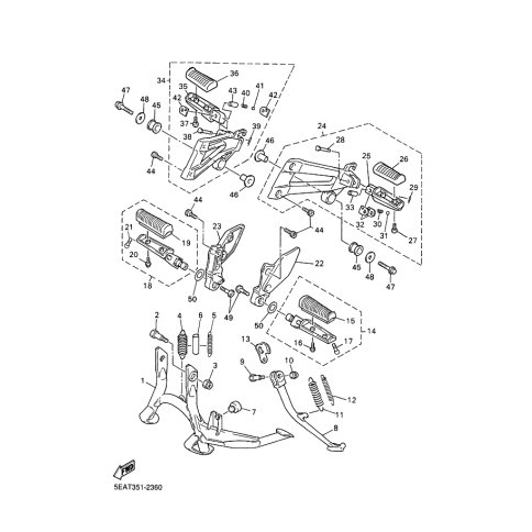 VORDERE JUSSRASTE KOMPL. (R