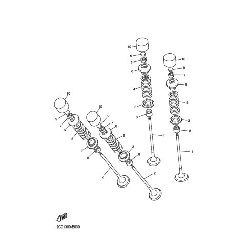 STOSSEL, VENTIL "rot"