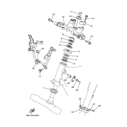 STUTZE, SCHEINWERFER