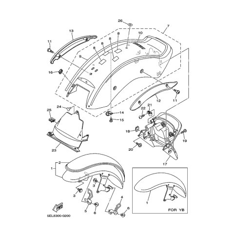VORDERRAD-KOTFLUGEL KOMPL.