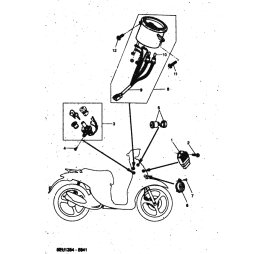 MAIN SWITCH + LOCK ASSY