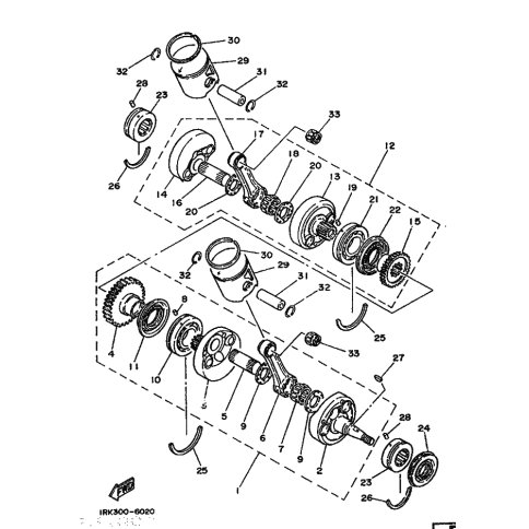 ZAHNRAD, KURBELWELLE