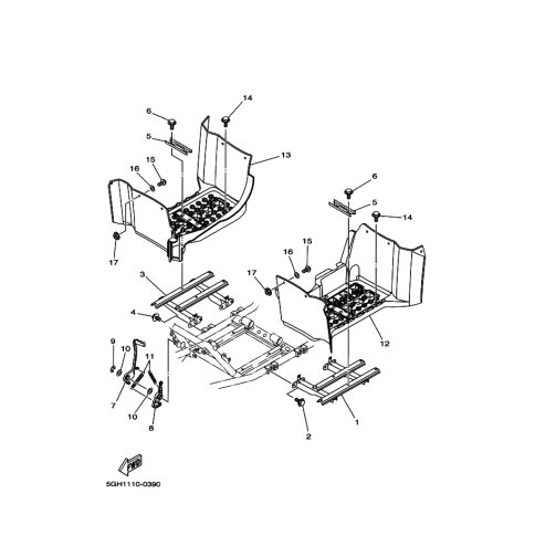 BOARD, FOOTREST 2