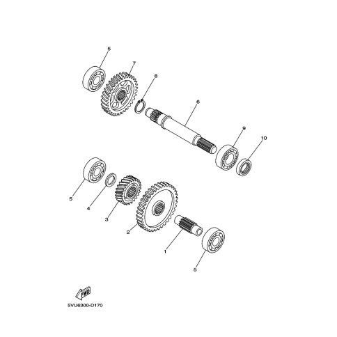 ZAHNRAD, PRIMARABTRIEB
