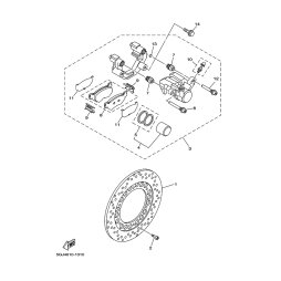 BREMSSATTEL KOMPL., HINTEN