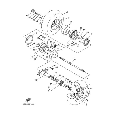 REAR AXLE HOUSING COMP.