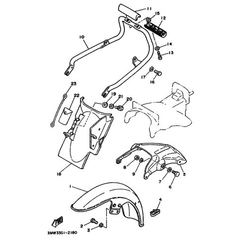 VORDERRAD-KOTFLUGEL KOMPL.