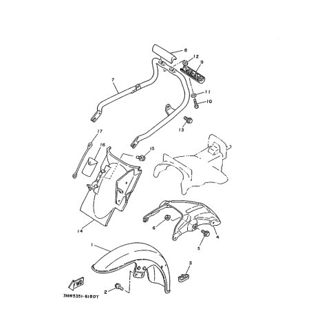 VORDERRAD-KOTFLUGEL KOMPL.