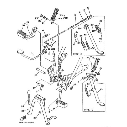 VORDERE FUSSRASTE KOMPL. (L