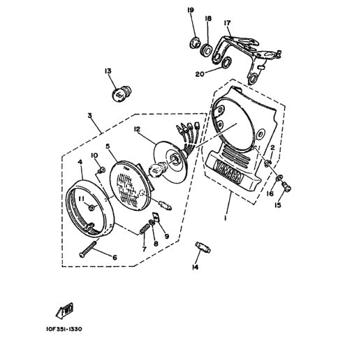 DAMPFER, SCHEINWERFER