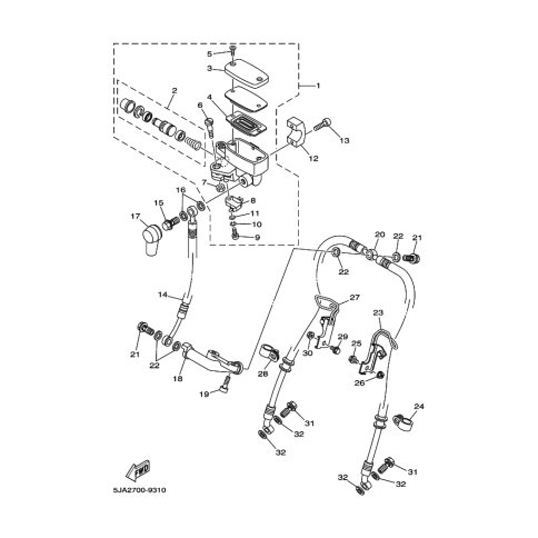 HALTER, BREMSSCHLAUCH 1