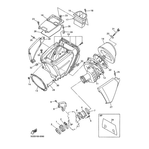 VERBINDUNG, LUFTFILTER 1