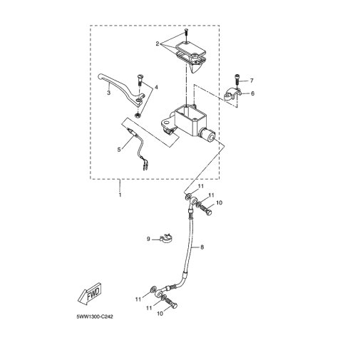 VORDERRAD-BREMSLICHTSCHALTE