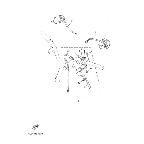 VORDERRAD-BREMSLICHTSCHALTE