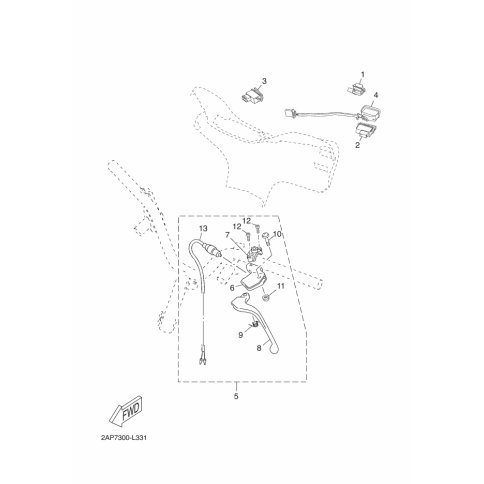 VORDERRAD-BREMSLICHTSCHALTE