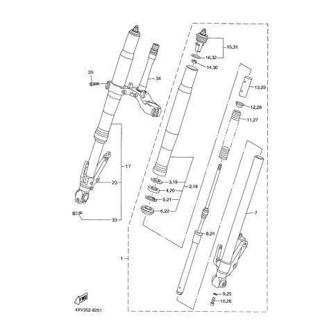ZYLINDER KOMPL. VORDERRADGA