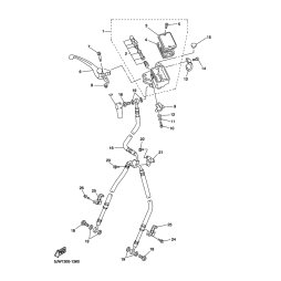 HALTER, BREMSSCHLAUCH