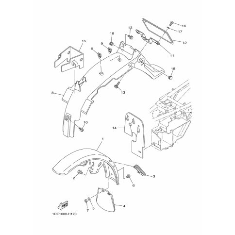 VORDERRAD-KOTFLUGEL KOMPL.