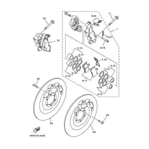 SCHRAUBE, BREMSSATTEL