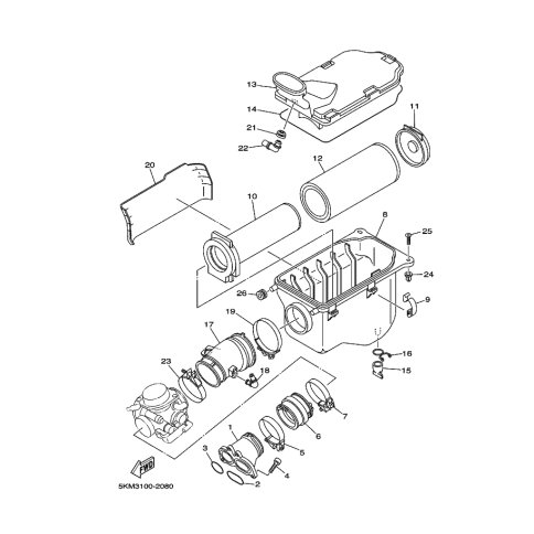 VERBINDUNG, LUFTFILTER 1