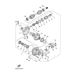 FRONT AXLE GEAR CASE COMP.