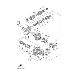 FRONT AXLE GEAR CASE COMP.