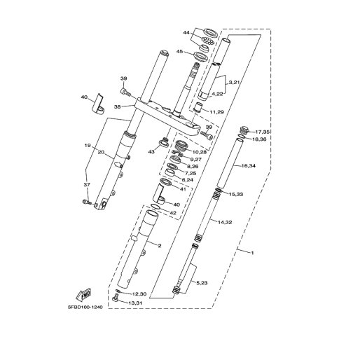 ZYLINDER KOMPL. VORDERRADGA
