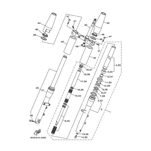 ZYLINDER KOMPL. VORDERRADGA