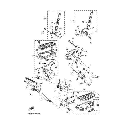 VORDERE FUSSRASTE KOMPL. (L