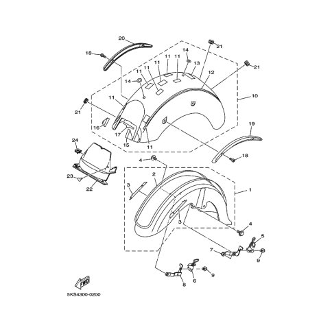 FRONT FENDER ASSY