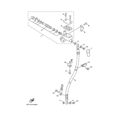 HALTER, BREMSSCHLAUCH 1