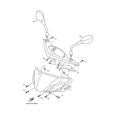 RUCKBLICKSPIEGEL KOMPL (L)
