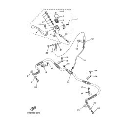 HALTER, BREMSSCHLAUCH 1