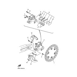 BREMSSATTEL KOMPL., HINTEN