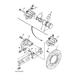 BREMSSATTEL KOMPL., HINTEN