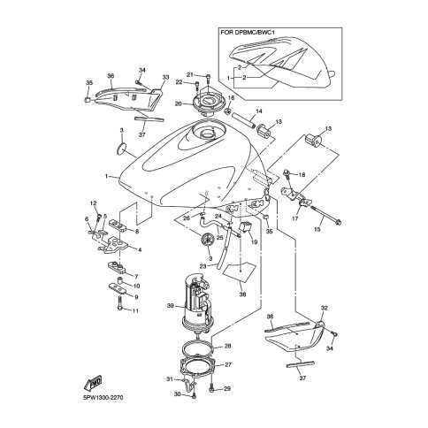 BRACKET, TANK FITTING