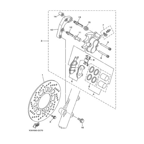 BREMSSATTEL-DICHTUNGSSATZ