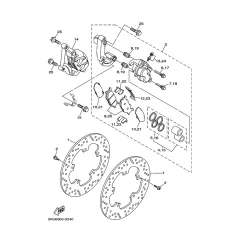 BREMSSATTEL KOMPL.(R)