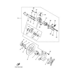 BREMSSATTEL KOMPL., HINTEN