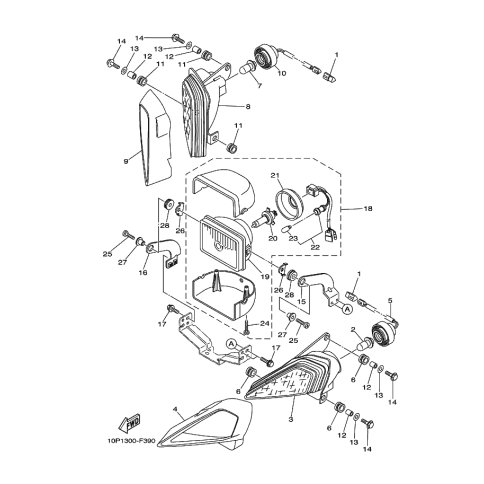 DECKKRANZ 1,SCHEINWERFER