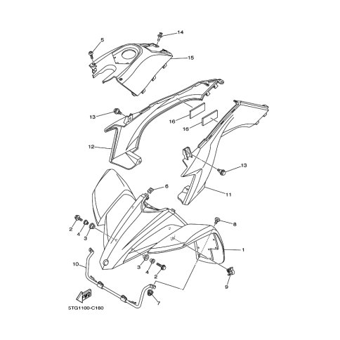 FRONT FENDER COMP. 2