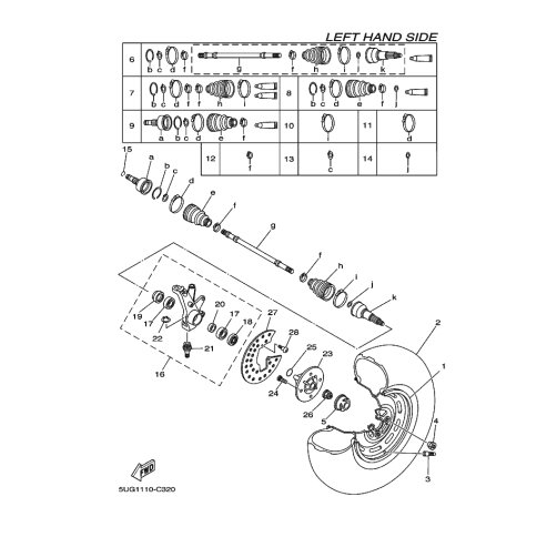 STEERING KNUCKLE ASSY (LEFT)