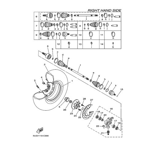 STEERING KNUCKLE ASSY (RIGHT)