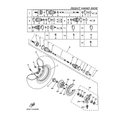 STEERING KNUCKLE ASSY (RIGH
