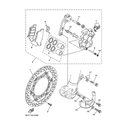 BREMSSATTEL KOMPL.(L)